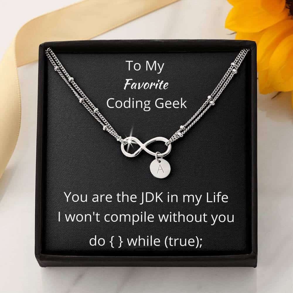 my favorite coding geek jewelry - nerdy valentines gifts for her