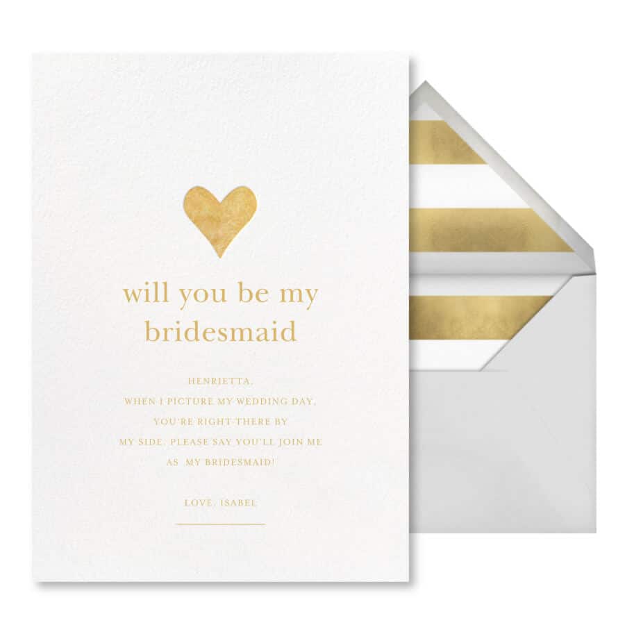 will you be my bridesmaid digital card for online proposal