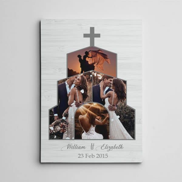 bible wedding gift: Christian Wedding Collage Photo