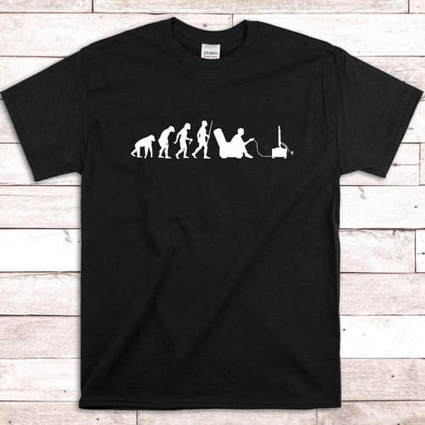 cute surprising gift ideas for boyfriend: Evolution Gamer T-Shirt
