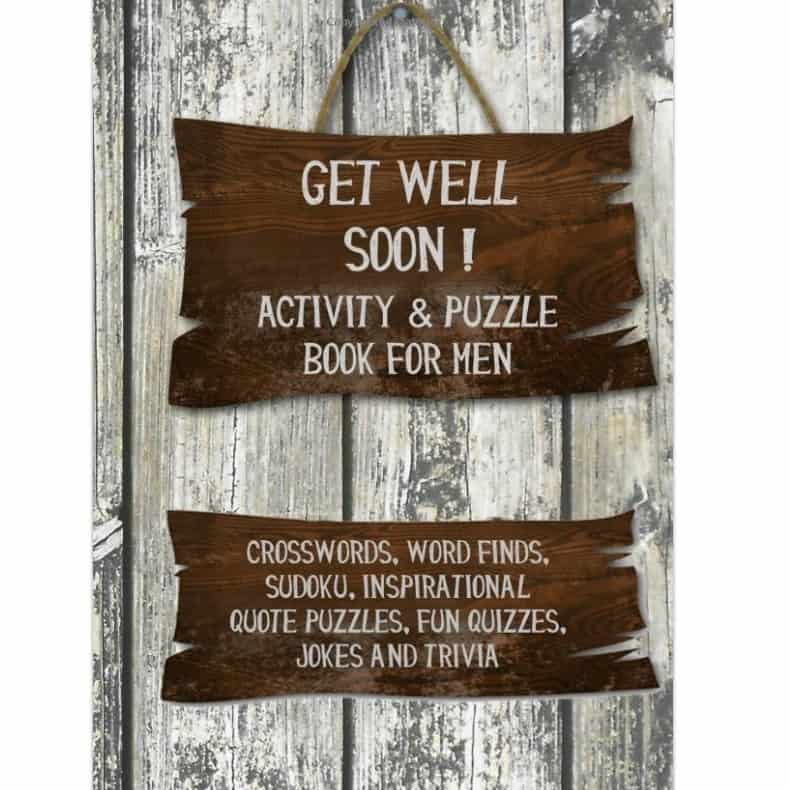 Activity & Puzzle Book for Men - feel better gifts for him