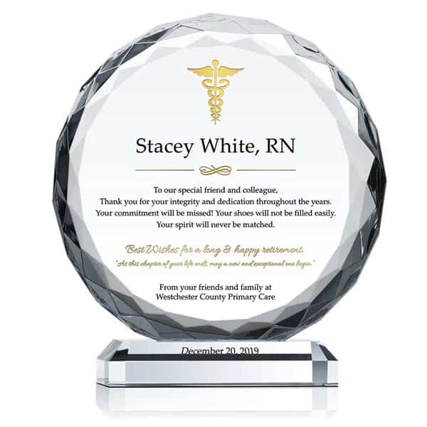 nursing retirement gift: Award