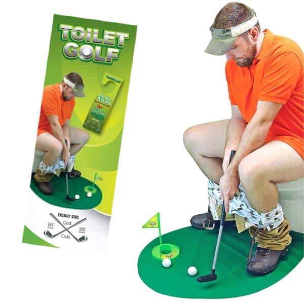 funny retirement gifts for him: Potty Putter Toilet Golf