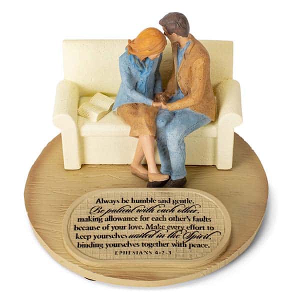 christian marriage gifts: Praying Husband Wife Sculpture
