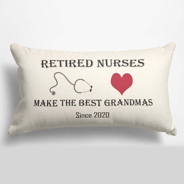 retirement gift ideas for nurses: Retired Nurses Make the Best Grandmas Pillow