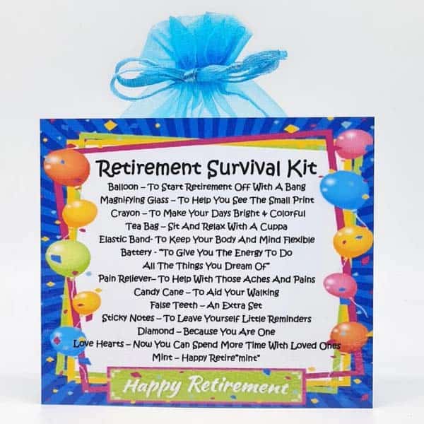 joke retirement gifts: Retirement Survival Kit