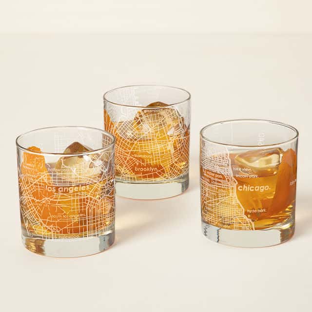 things to buy for father's day: Urban Map Glass