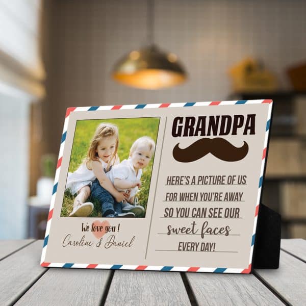 Picture of Us Desktop Plaque - gifts for long distance grandparents