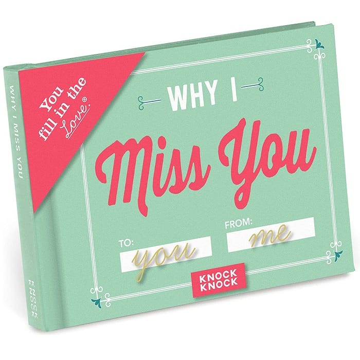 Why I Miss You Fill The Book - gifts for distant family