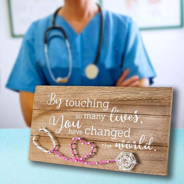 retirement gift ideas for nurses: By Touching So Many Lives 3D String Art
