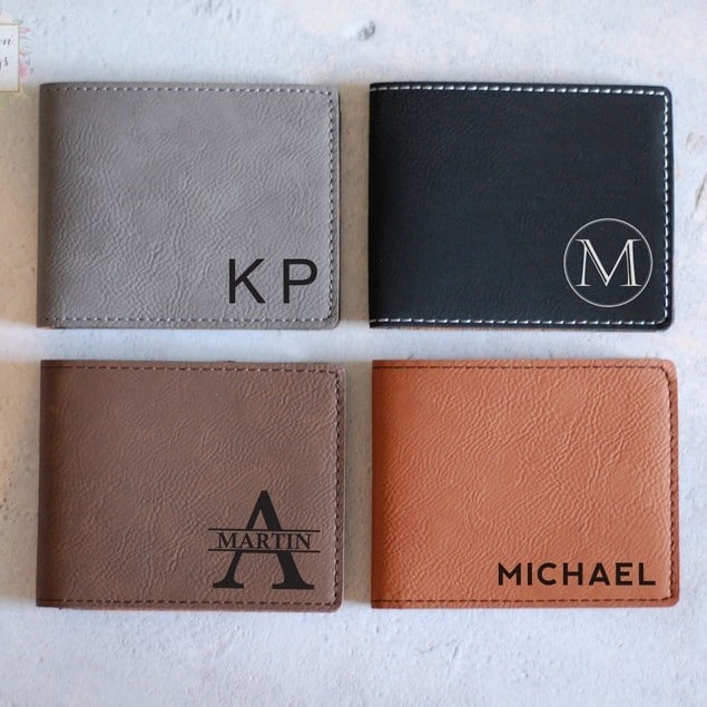 Thin Minimalist Style Wallet - personalized birthday gift for husband