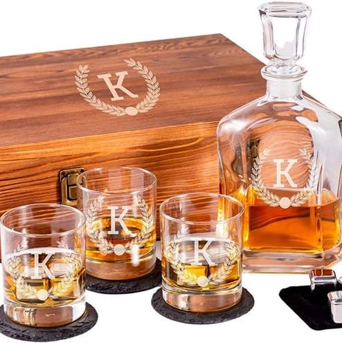 Personalized Whiskey Decanter Set - personalised gift ideas for him