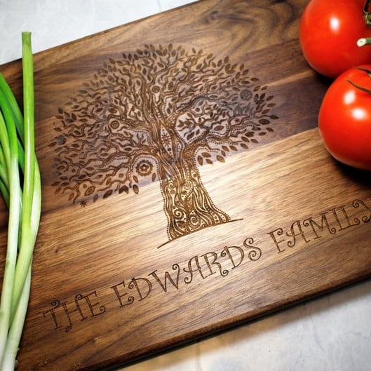Engraved Cutting Board - personalized gifts for wife 