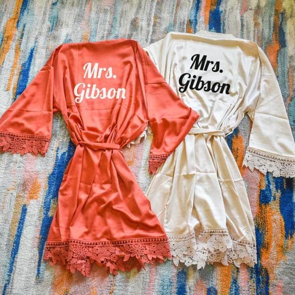wedding gifts for lesbian couples: Mrs Robe