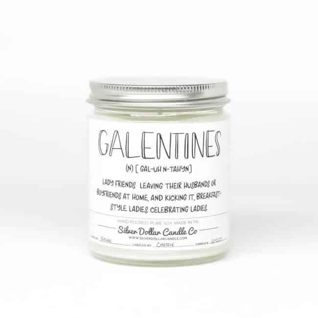 galentines definition candle gift