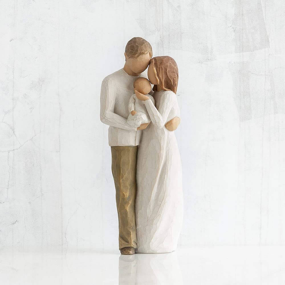 a family figure sculpted from willow tree - a mother's day gift idea for wives