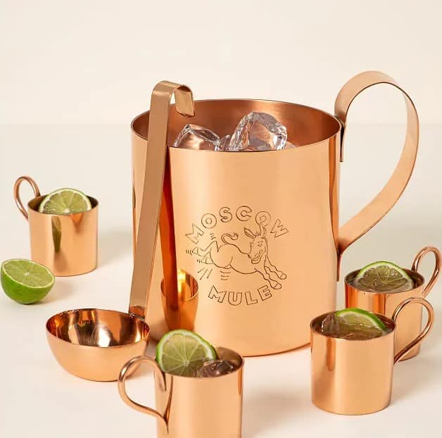 Copper Moscow Mule Party Set new home gift ideas for couples