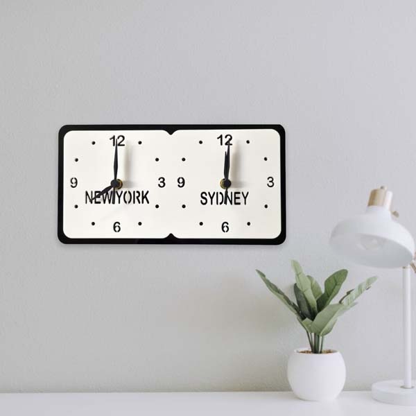 bon voyage gift ideas: Different Time Zones Clocks 