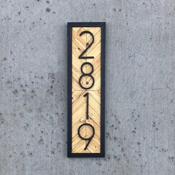 House Number Sign housewarming gifts ideas for couples