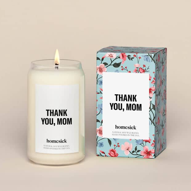Thank You Mom Candle mothers day gifts from afar