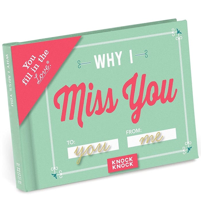 Why I Miss You Fill The Book remote mother's day ideas