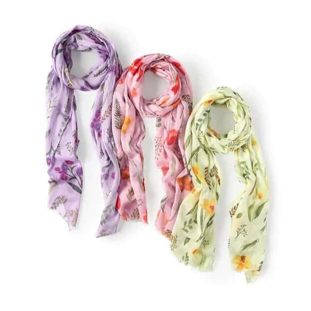 Birth Month Flower Scarf mother's day gifts from afar