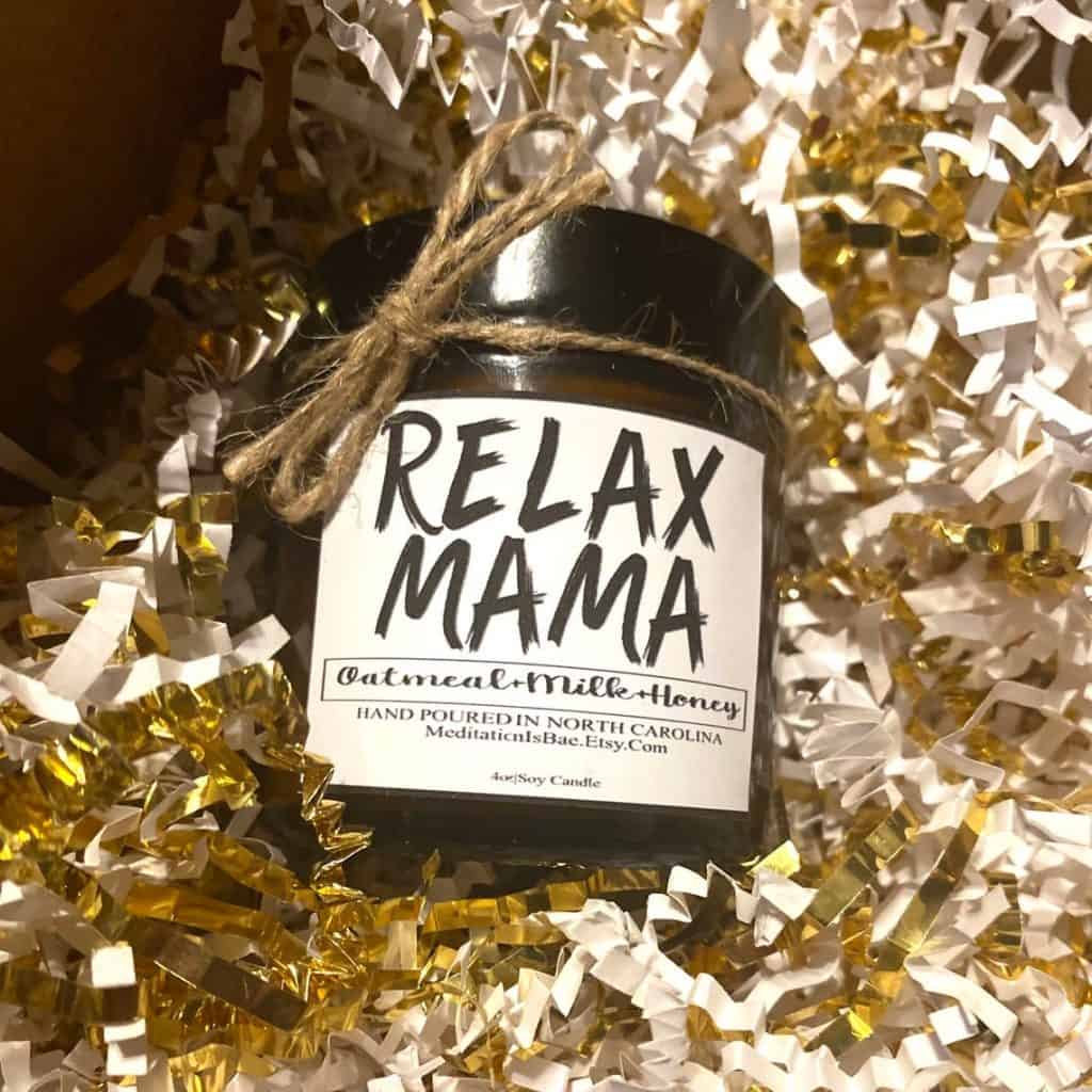 Relax Mama Candle - mothers day gifts for girlfriend