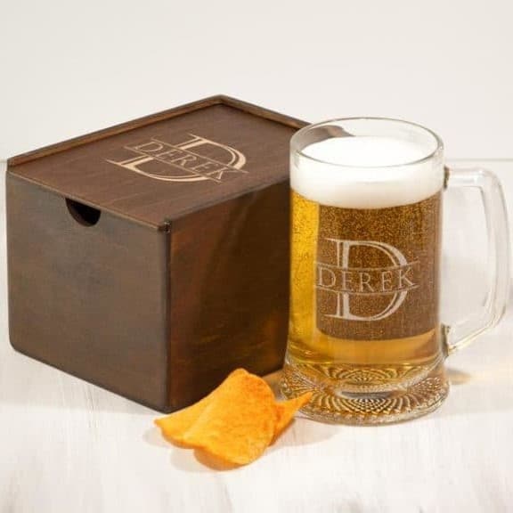 Engraved Beer Glass gifts for beer drinkers