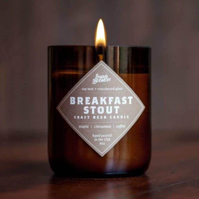 Breakfast Stout Brew Candle beer related gifts