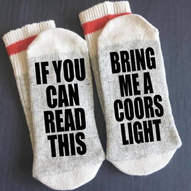 Coors Light Socks beer gift ideas