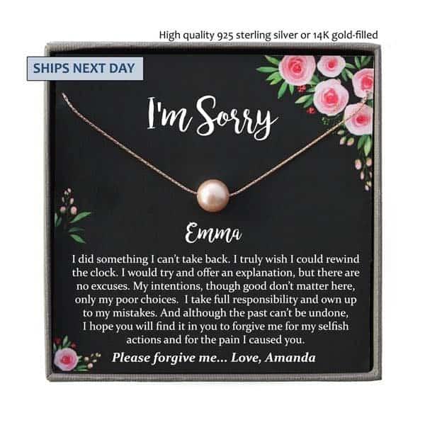 making up gift: I'm Sorry Necklace