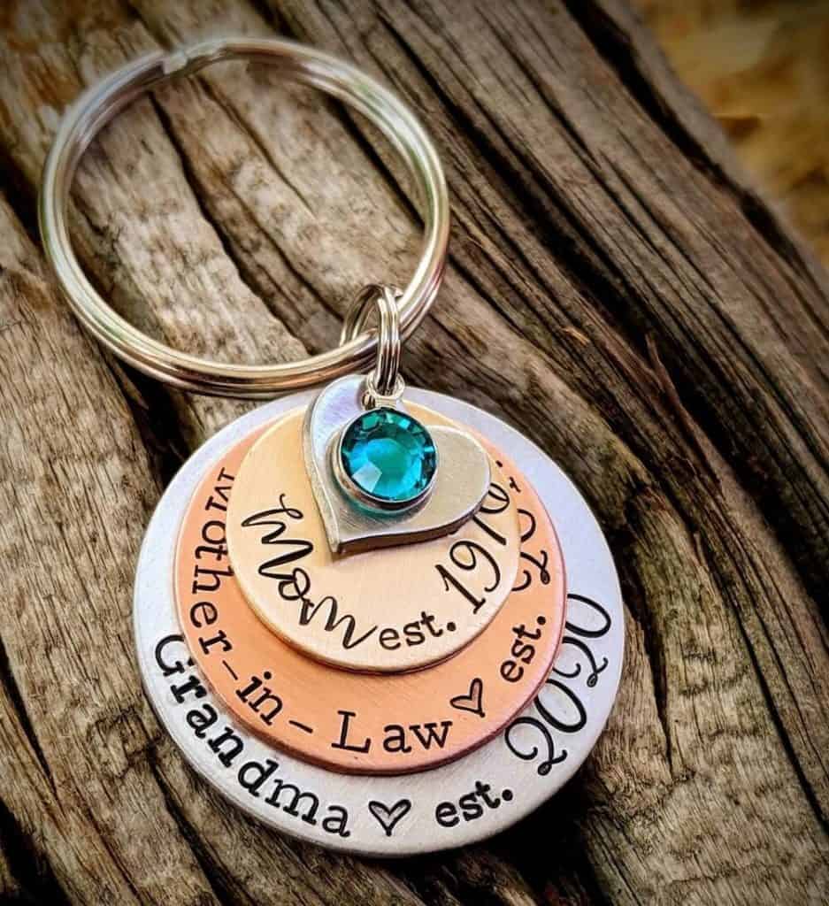 personalized keychain for a mother in law