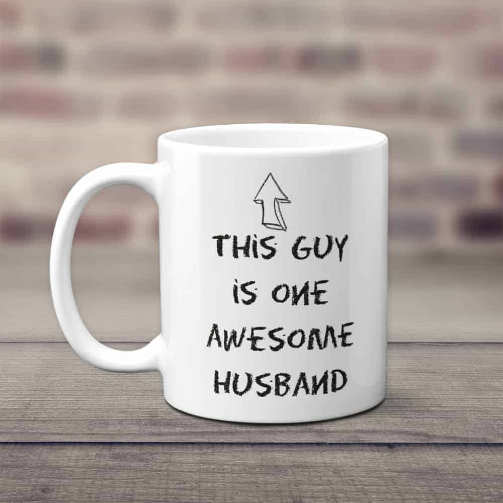 This Guy Is One Awesome Husband Mug 19th wedding anniversary gift 
