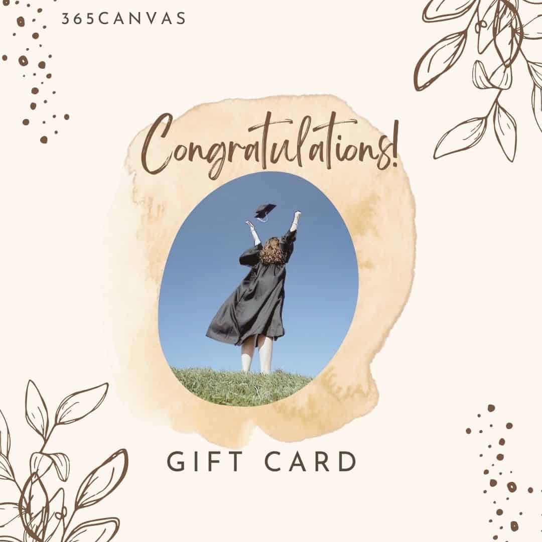 last-minute graduation present for a granddaughter: Custom Gift Cards