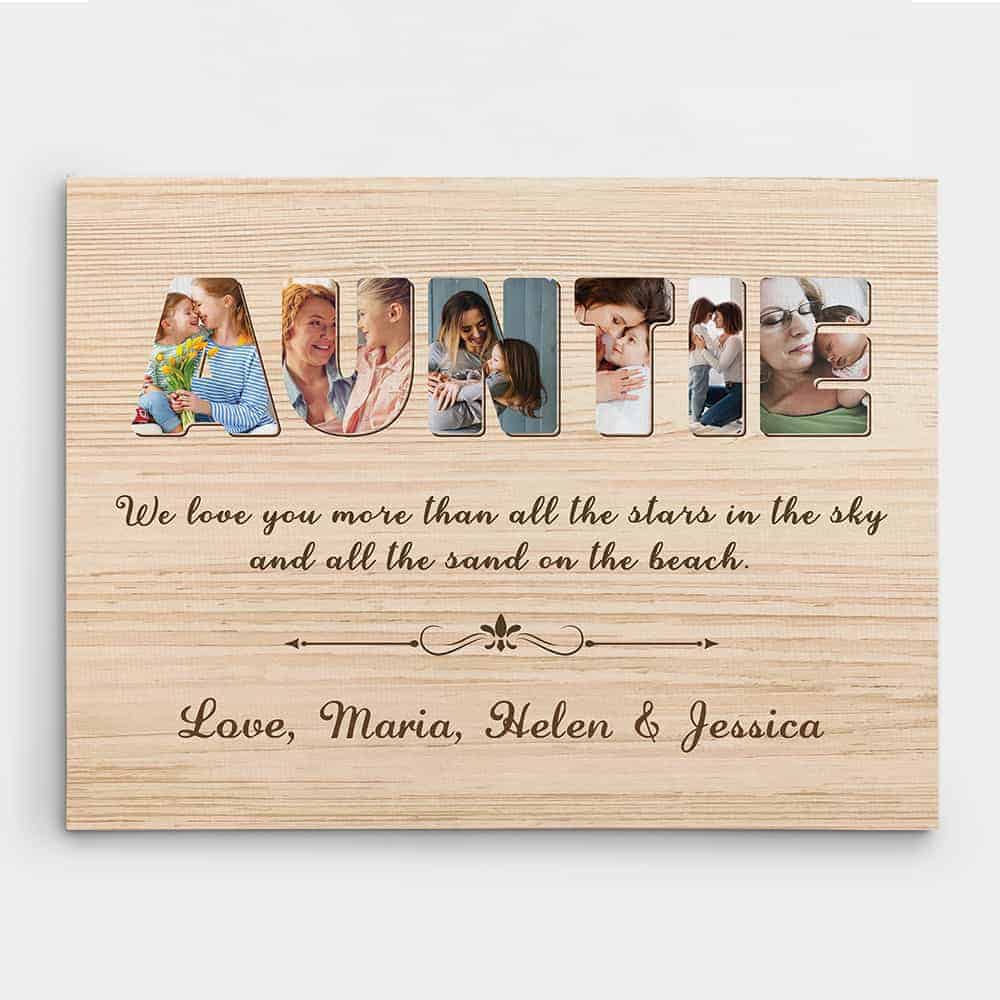 Details about   Aunt Gift Aunts Like Moms Only Cooler Engraved Leatherette Frame Mothers Day 