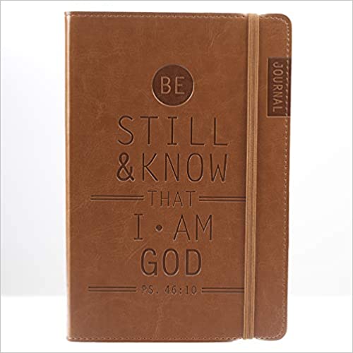 Christian Art Gifts Tan Faux Leather Journal