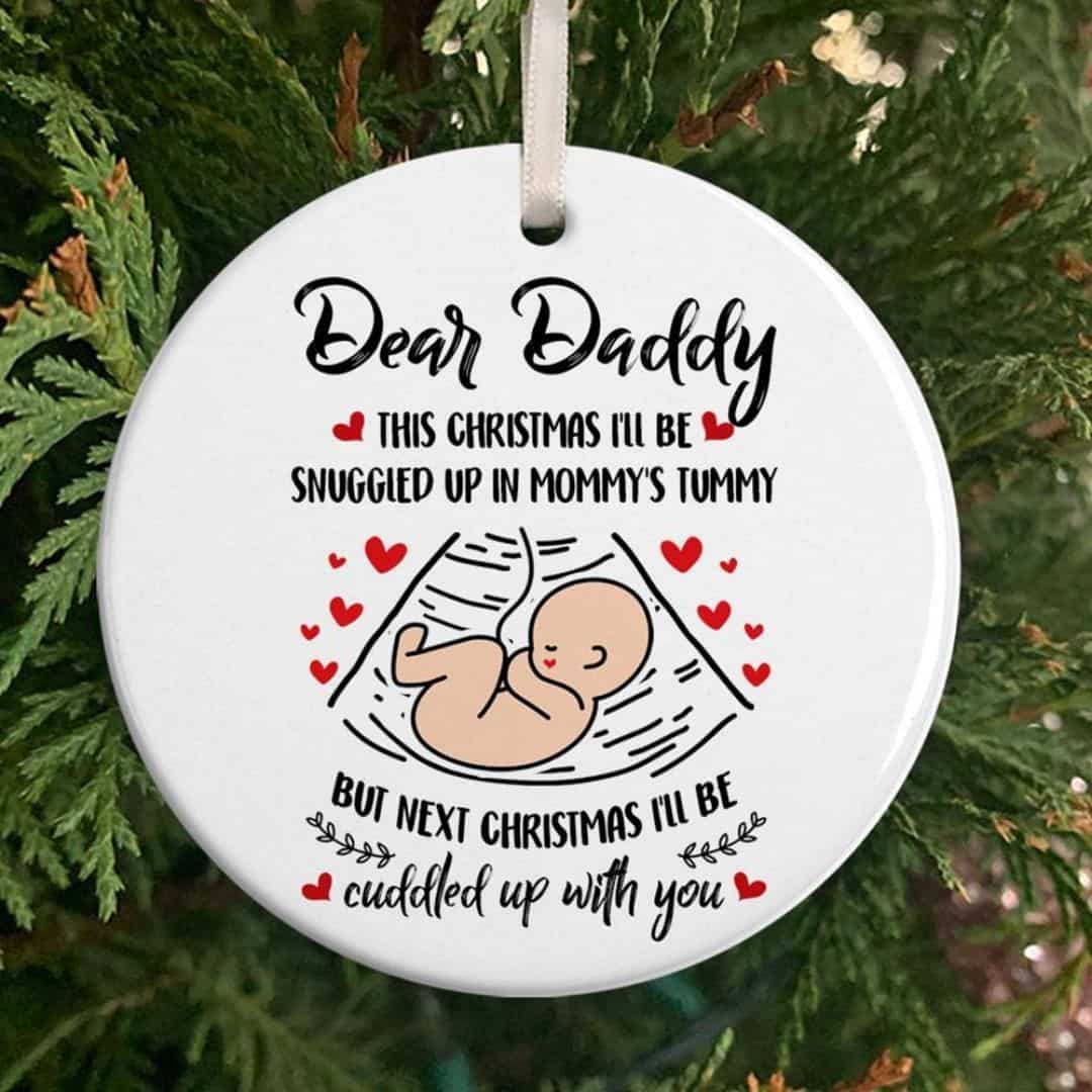 christmas gift for expecting dad: Christmas Ornament