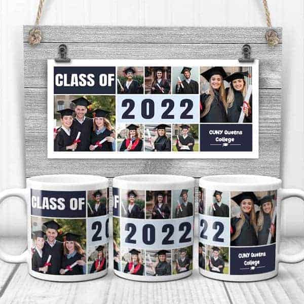 graduation presents for friends: Custom Photo Collage Mug
