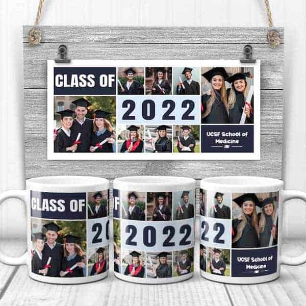 Custom Photo Collage Mug affordable graduation gifts