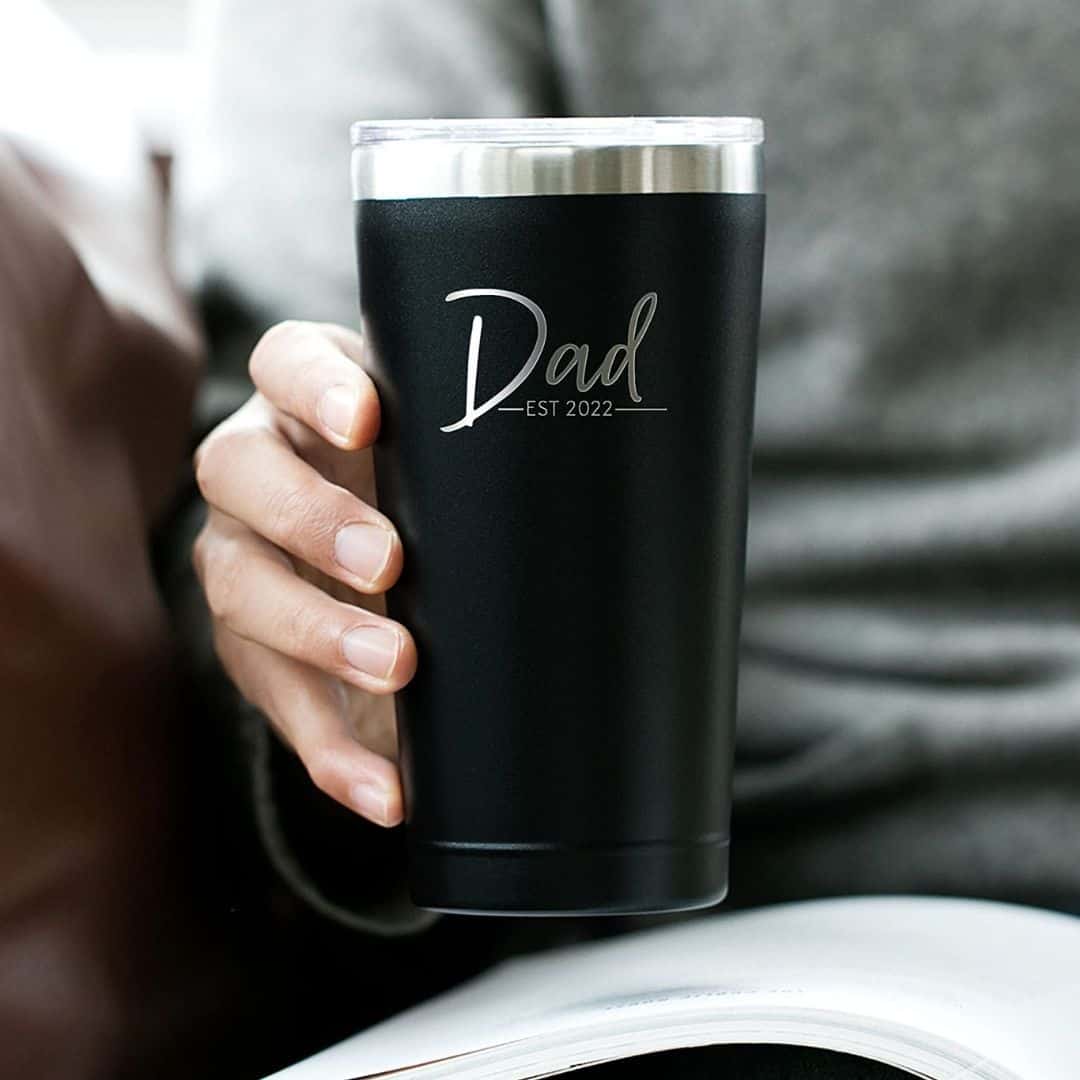 cool gift for expectant dad: Dad-To-Be Tumbler