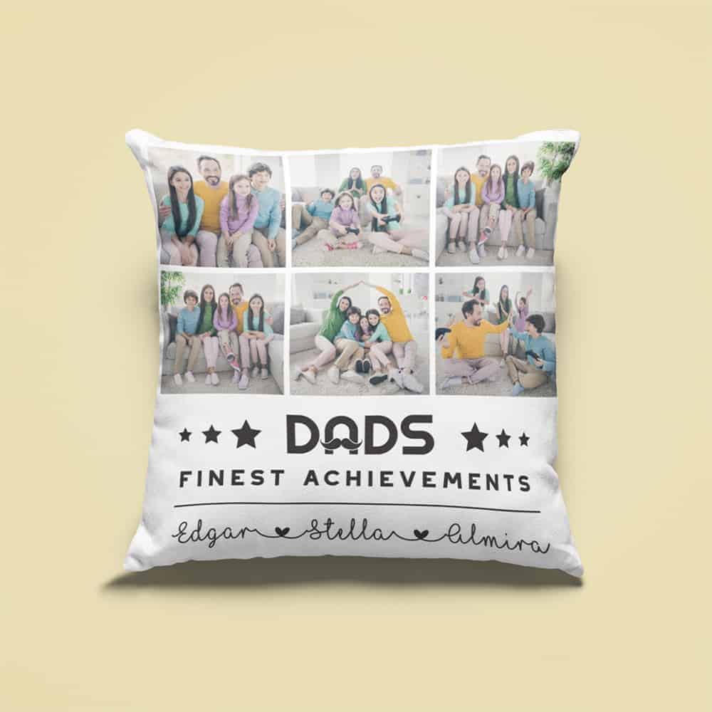 Multicolor Dad Joke Gifts From Daughter Dad Sloth Fathers Joke I'm Not Sleeping Im Resting My Eyes Throw Pillow 16x16