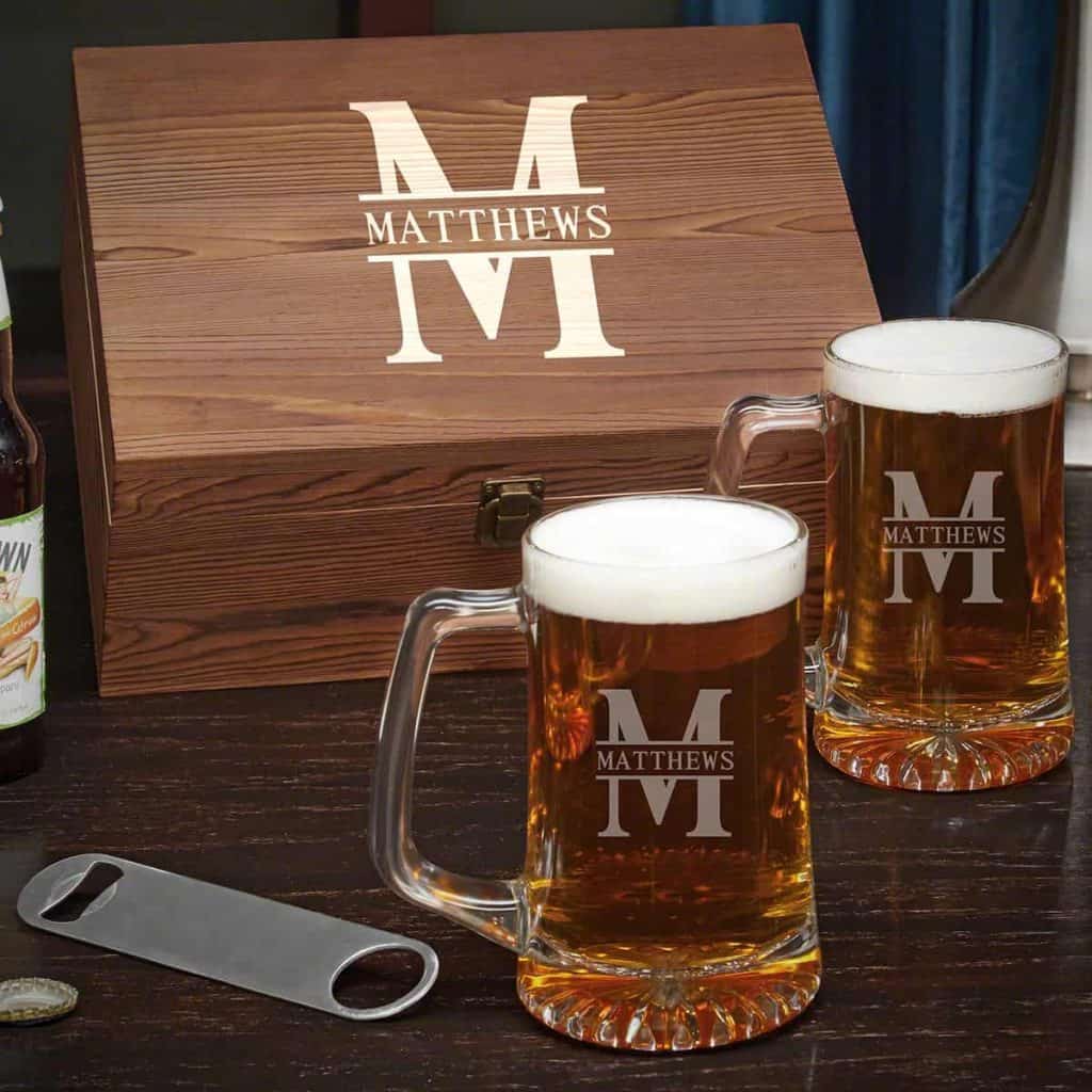 Engraved Beer Mugs what to get grandpa for father's day