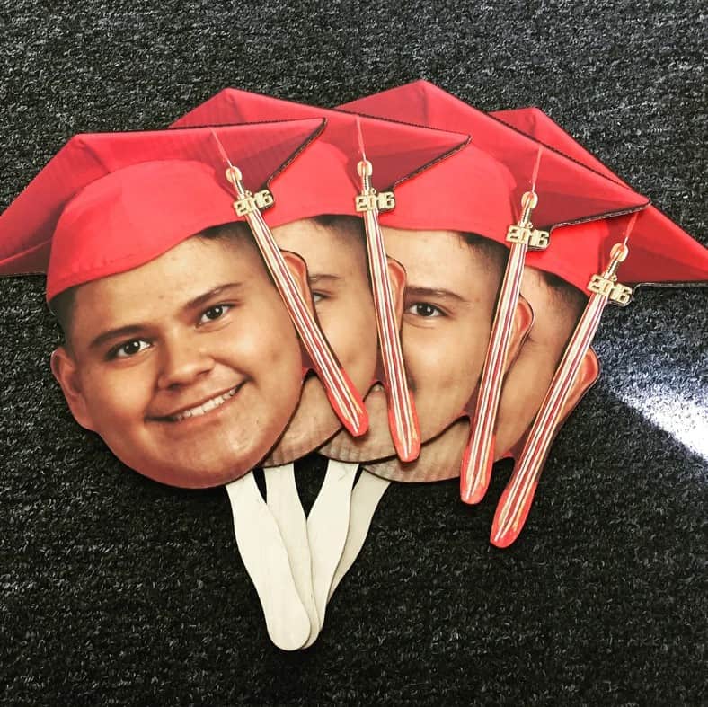 Grad Face Fans cheap graduation gift ideas for friends