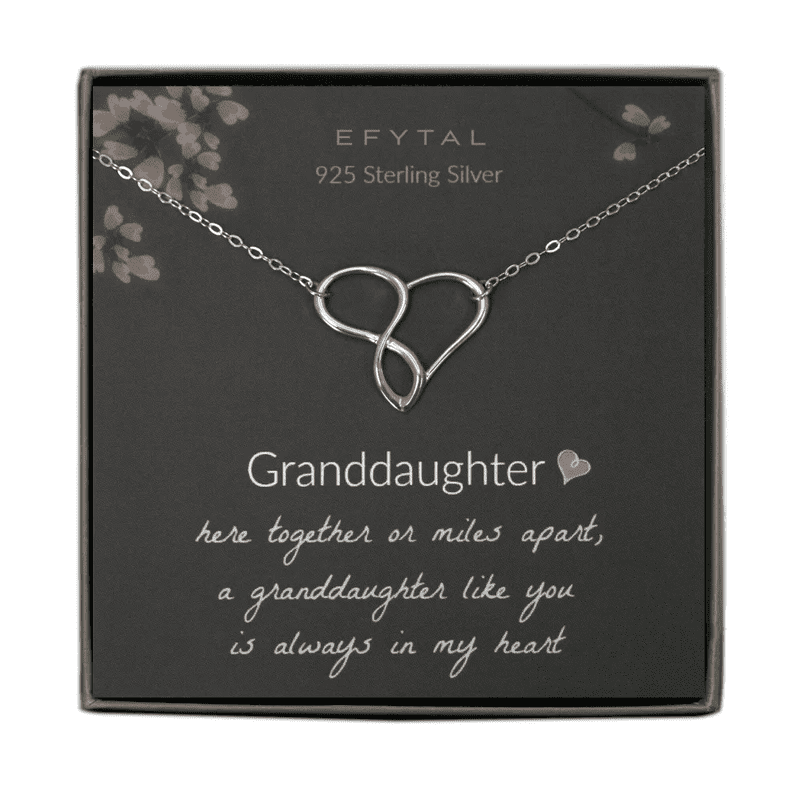 graduation gifts for granddaughters:  Infinity/Heart Necklace