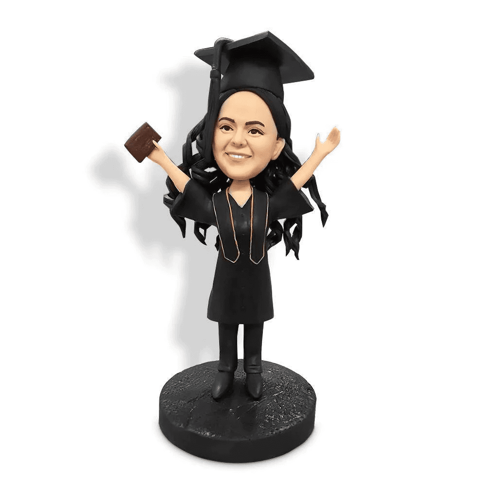 graduation gifts for granddaughters: Personalized Bobblehead Graduation Figurine