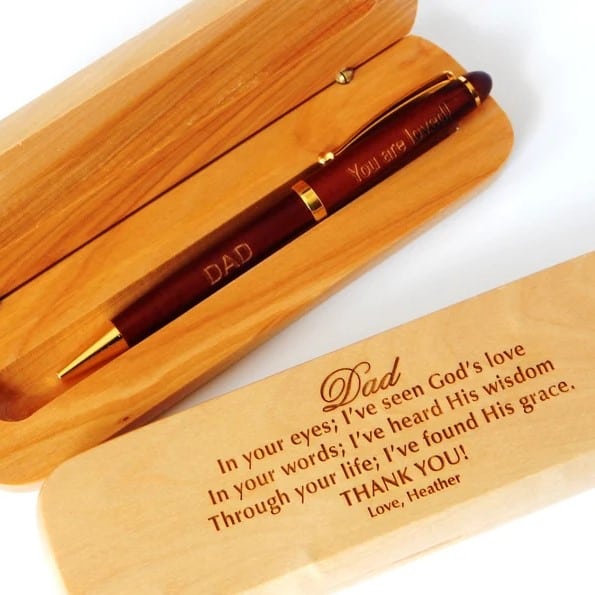christian fathers day gifts Personalized Wooden Pen