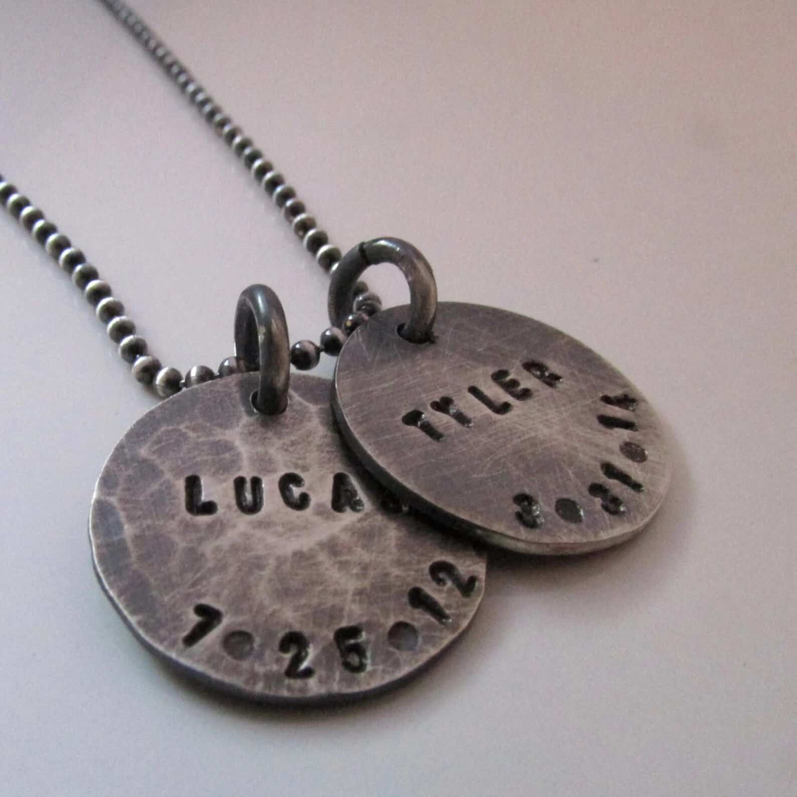 Rustic Personalized Necklace: Father's day gifts for your brother