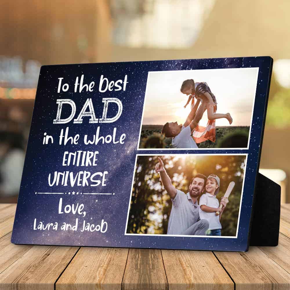 The Best Dad Custom Desktop Plaque_ father's day gifts for brother