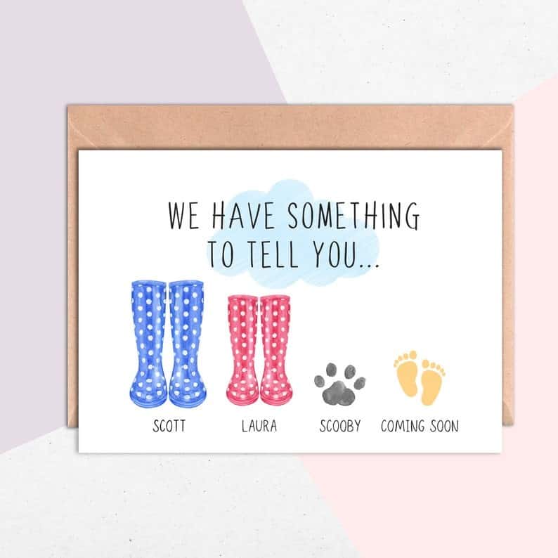 Baby Announcement Card 
