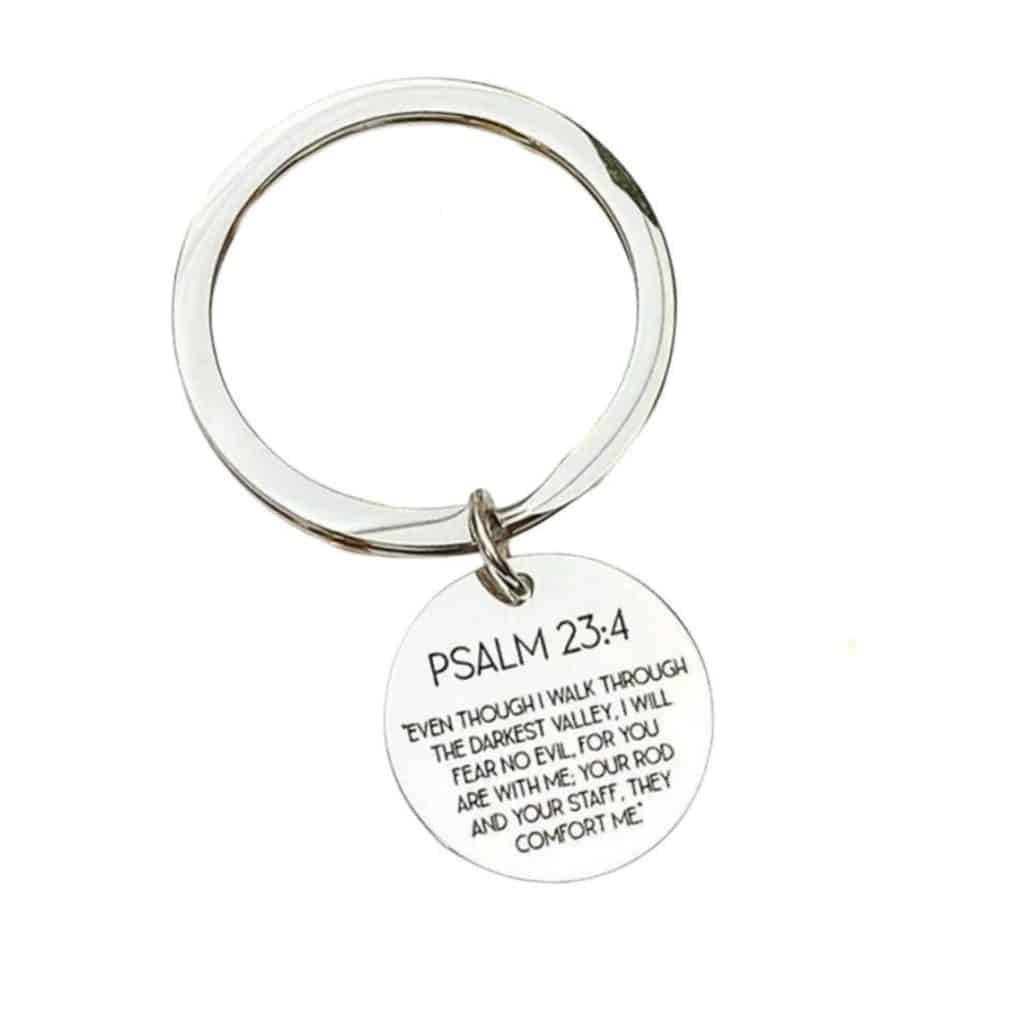 Bible Verse Keychain father's day gift for church members